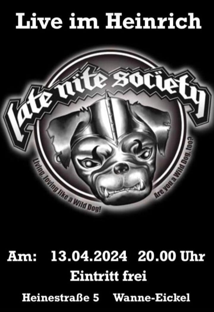 Heinrich, Heinestr.5, 44649 Herne, Wanne-Eickel, Guinnes, Warsteiner,Live, Late Nite Society